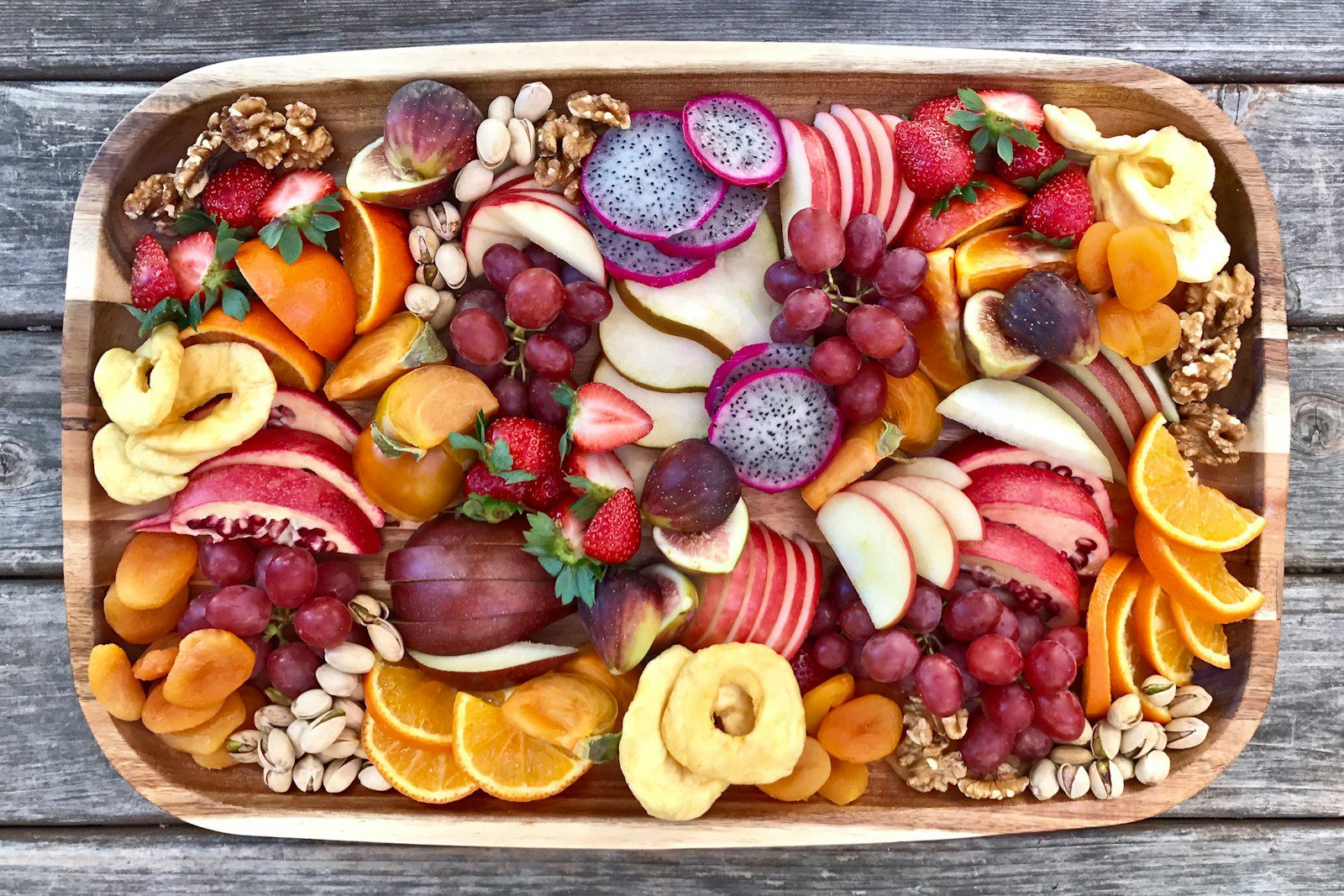 variety of sliced fruits